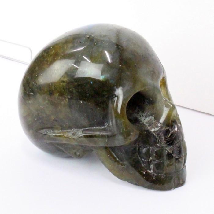 ラブラドライト ドクロ 原石 スカル labradorite しゃれこうべ 一点物_1