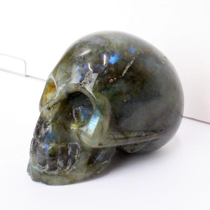 ラブラドライト ドクロ 原石 スカル labradorite しゃれこうべ 一点物_2