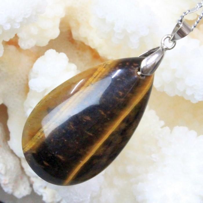 タイガーアイ ペンダント ネックレス キャッツアイ 虎目石 Pendant 