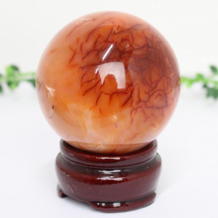 サードオニキス 丸玉 水晶玉 赤縞瑪瑙 瑪瑙 原石 天然石【55mm玉