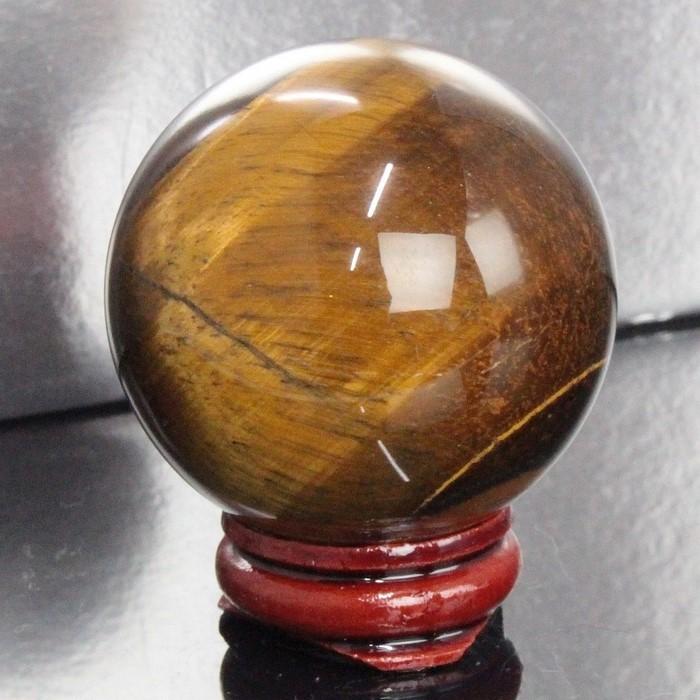 タイガーアイ 丸玉 水晶玉 Ｔｉｇｅｒ Ｅｙｅ 虎目石 球体 一点物【47mm玉】｜lulu-house｜02