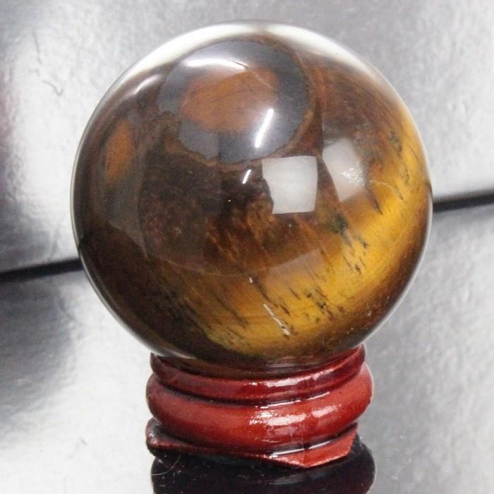 タイガーアイ 丸玉 水晶玉 Tiger Eye 虎目石 原石 一点物