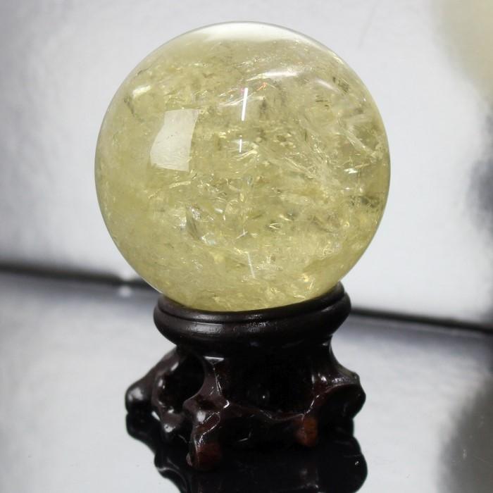 シトリン 丸玉 水晶玉 大玉 原石 球体 置物 ルース シトロン Citrine