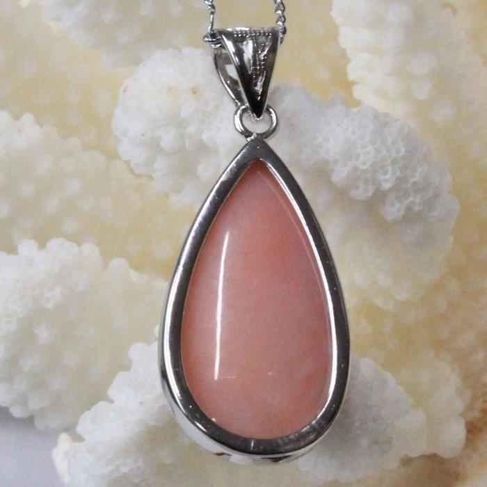 ピンクオパール ペンダント ネックレス ペンダントトップ Pendant Necklace Pink Opal 蛋白石 ピンク パワーストーン｜lulu-house｜03