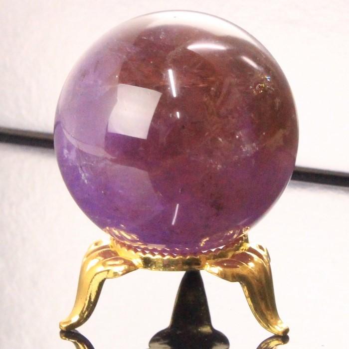 アメトリン 丸玉 水晶玉 球体 丸玉 玉 球 原石 Ball 大玉 アメジスト シトリン 黄紫水晶 魔除け 置物 浄化用 天然石【39mm玉】｜lulu-house