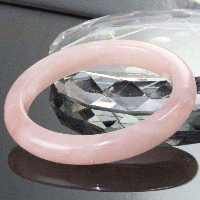 【女性用Mサイズ】【一点物】 ローズクォーツ バングル Bracelet ブレスレット Bangle 腕輪 rose quartz 紅水晶 レディース 一点物の画像