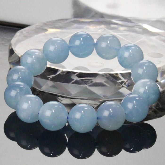 アクアマリン ブレスレット Bracelet ブレスレット Bangle 腕輪 ブレス Aquamarine ミルキーアクア メンズ レディース 天然石