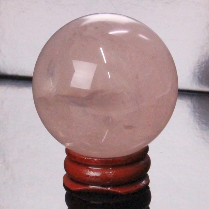 一点物 47mm玉】 ローズクォーツ 丸玉 球体 原石 玉 球 水晶玉 Ball