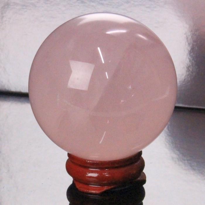 一点物 54mm玉】 ローズクォーツ 丸玉 水晶玉 Ball 大玉 球体 玉
