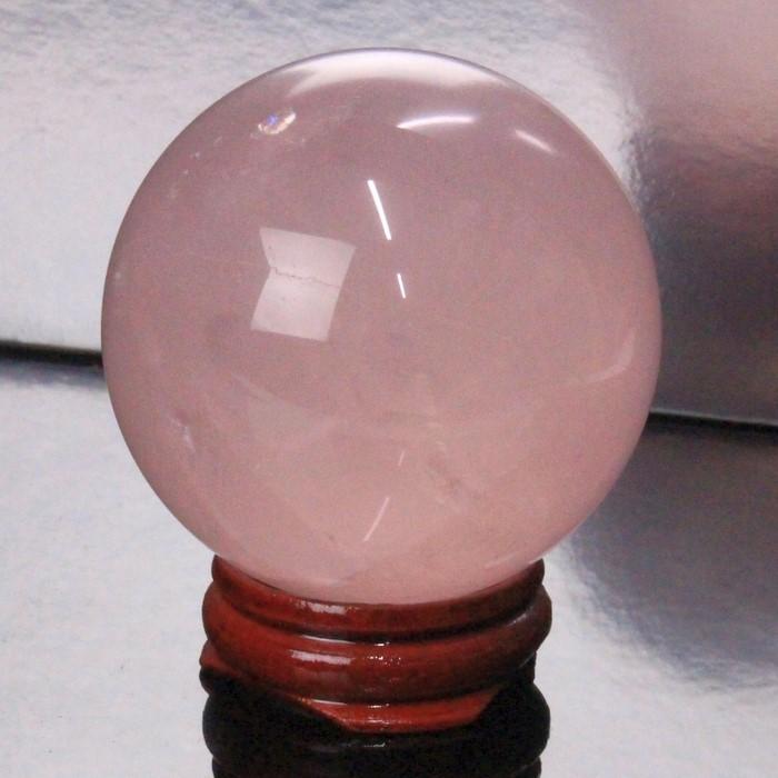 【一点物 55mm玉】 ローズクォーツ 丸玉 球体 原石 丸玉 玉 球 水晶玉 Ball 大玉 rose quartz 紅水晶 魔除け 置物 浄化 一点物｜lulu-house