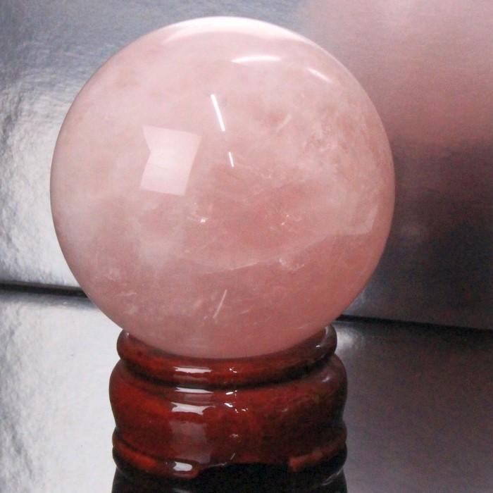 【一点物 65mm玉】 ローズクォーツ 丸玉 水晶玉 球体 原石 Ball 大玉 丸玉 玉 球 rose quartz 紅水晶 魔除け 置物 浄化用 お守り 厳選 一点物_2