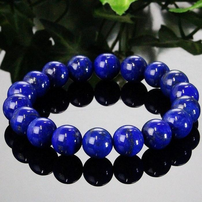 ラピスラズリ ブレスレット ぶれすれっと 腕輪 ブレスレット ブレス メンズ レディース lapis 瑠璃 聖石 最強 魔除け グッズ 破邪 厄除け パワーストーンの画像