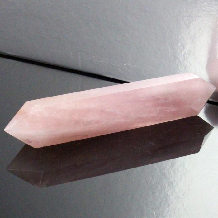 ローズクォーツ ポイント Point 浄化 柱 石 置物 原石 Rose Quartz 紅