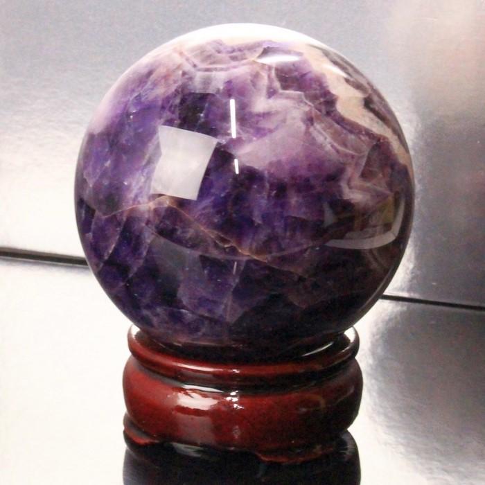 76mm玉】アメジスト 丸玉 球体 水晶球 置物 水晶玉 原石 Amethyst 紫