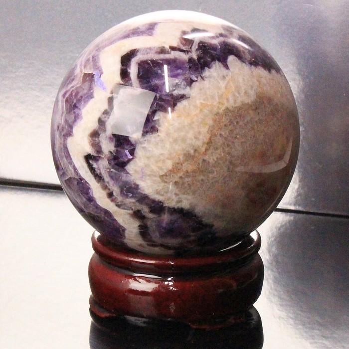 76mm玉】アメジスト 丸玉 球体 水晶球 置物 水晶玉 原石 Amethyst 紫