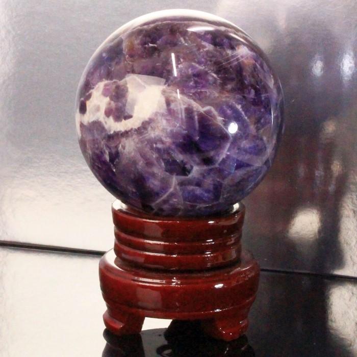 【87mm玉】アメジスト 丸玉 球体 水晶球 置物 水晶玉 原石 Amethyst 紫水晶 人気 おすすめ 浄化 天然石の画像
