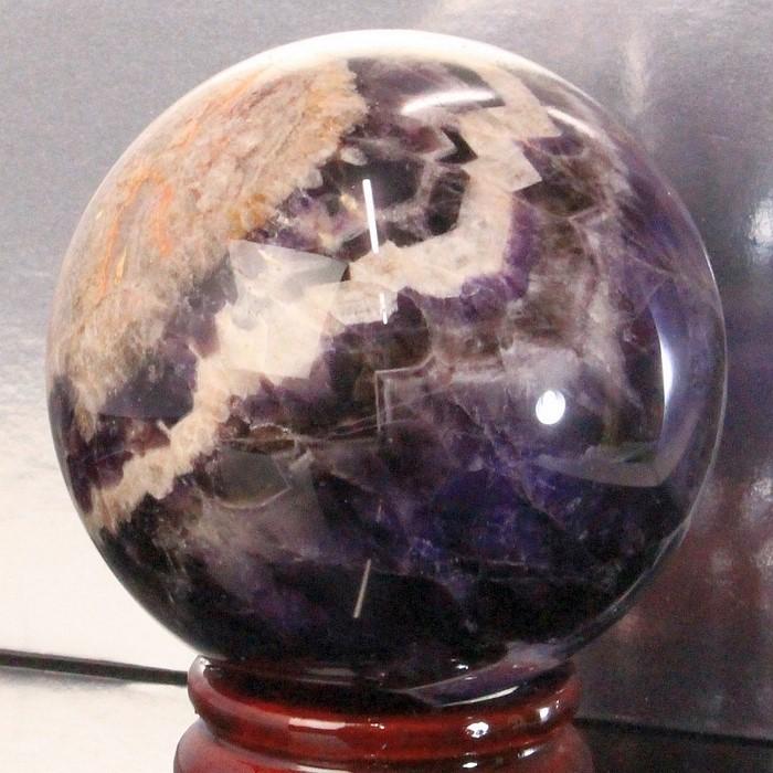 丸玉 水晶球 置物 水晶玉 👢 【杉材】 原石 球体 Amethyst 紫水晶 人気