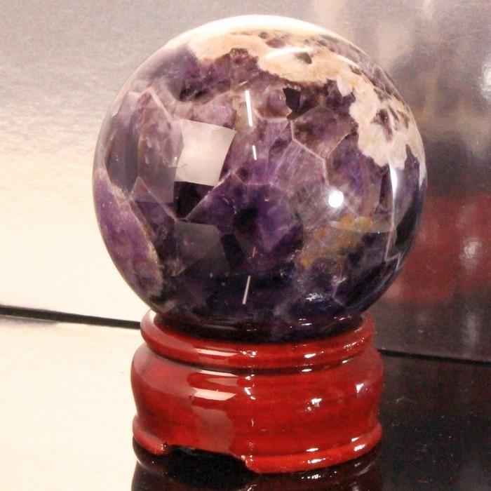 61mm玉】アメジスト 丸玉 水晶球 原石 球体 置物 水晶玉 Amethyst 紫