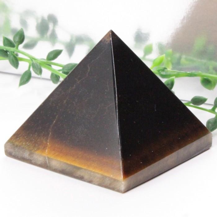 タイガーアイ ピラミッド Pyramid 置物 ピラミド 石 浄化 クラスター