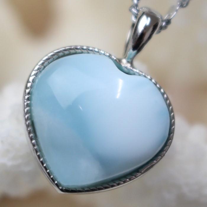 ラリマー ペンダント Necklace ペンダントトップ Pendant ネックレス Larimar ペクトライト 人気 おすすめ メンズ レディース 厳選 一点物
