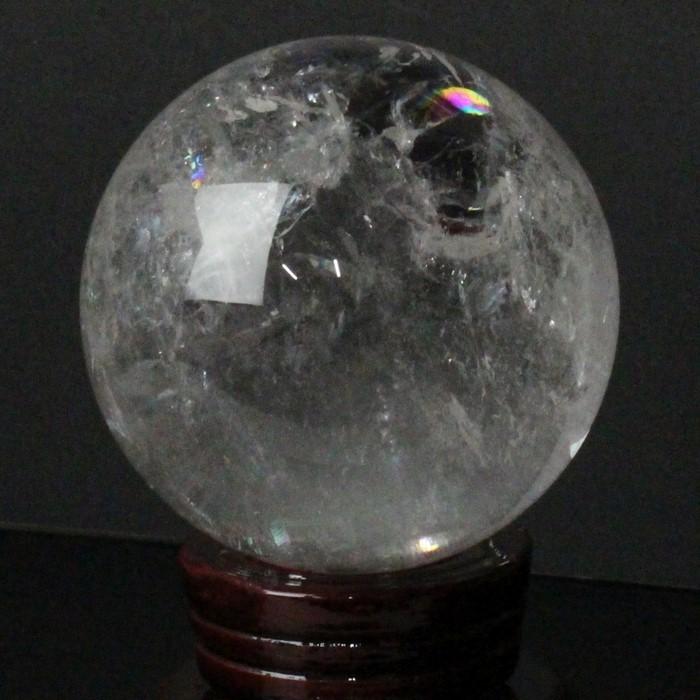 【特別送料無料！】 【83mm玉】水晶 丸玉 水晶球 原石 球体 置物 水晶玉 Quartz クリスタル 人気 浄化 浄化用水晶 おすすめ 一点物 占い、開運