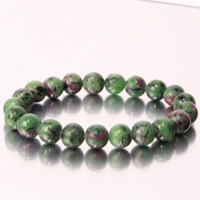 ルビーインゾイサイト 龍 ルビーインゾイサイト ブレスレット 【一点物 現物】 Bracelet 数珠