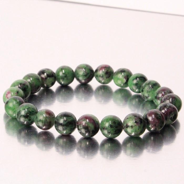 ルビーインゾイサイト ブレスレット 【一点物 限定品】 Bracelet ブレスレット 数珠 ルビーインゾイサイトブレスレット 一点物 現物_1