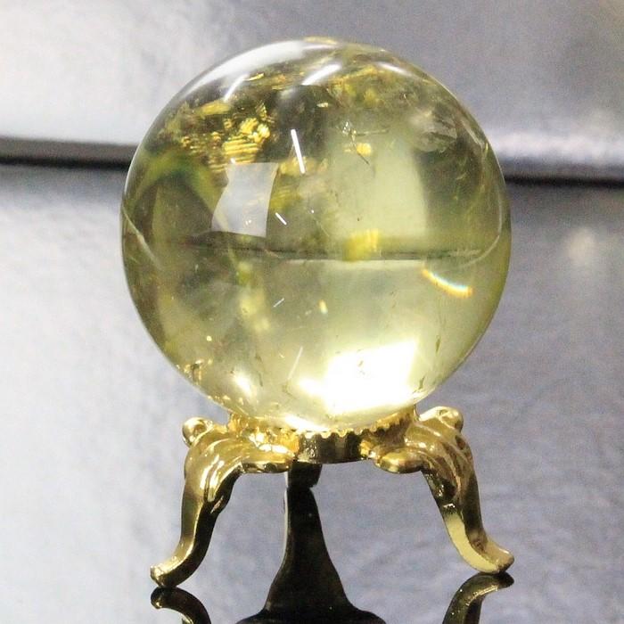 シトリン 丸玉 【一点物 限定品 33mm玉】 黄水晶 原石 金運 財運 
