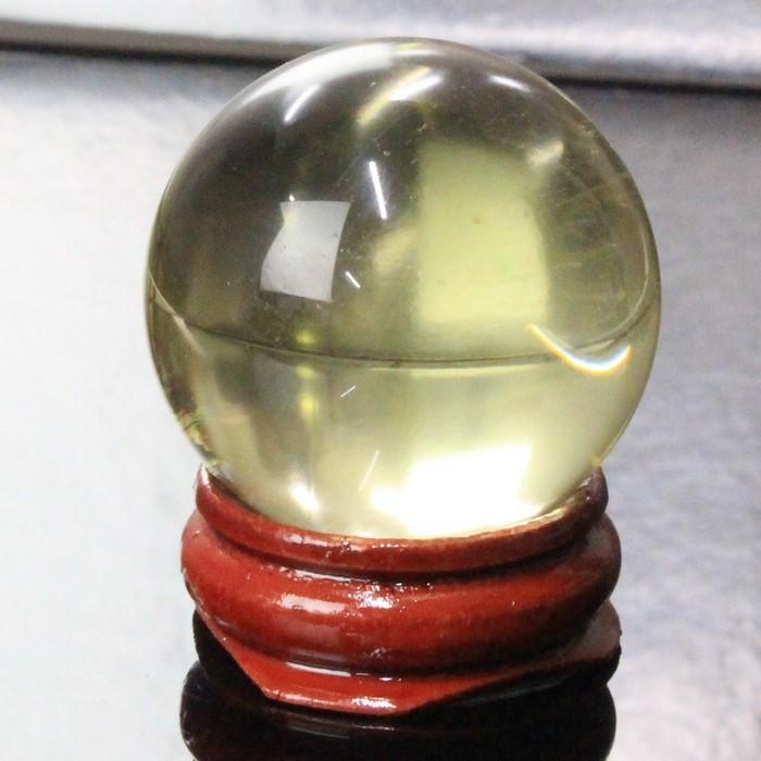 シトリン 丸玉 【34mm玉】 黄水晶 Citrine 原石 幸運 金運 シトリン丸