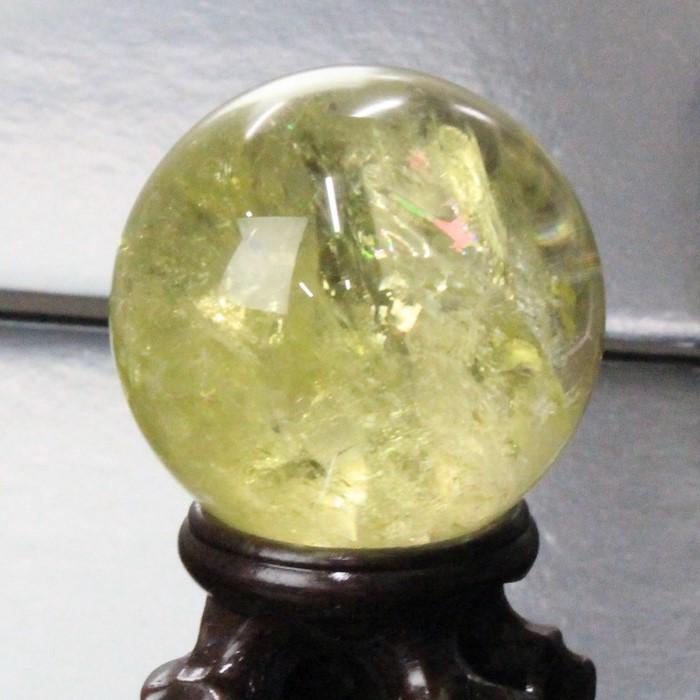 シトリン 丸玉 【44mm玉】 黄水晶 Citrine 原石 幸運 金運 シトリン丸