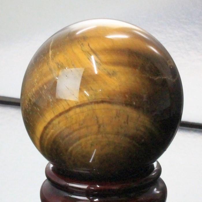 タイガーアイ 丸玉 【レア 1点物 55mm玉】 金運 幸運 仕事運 タイガー