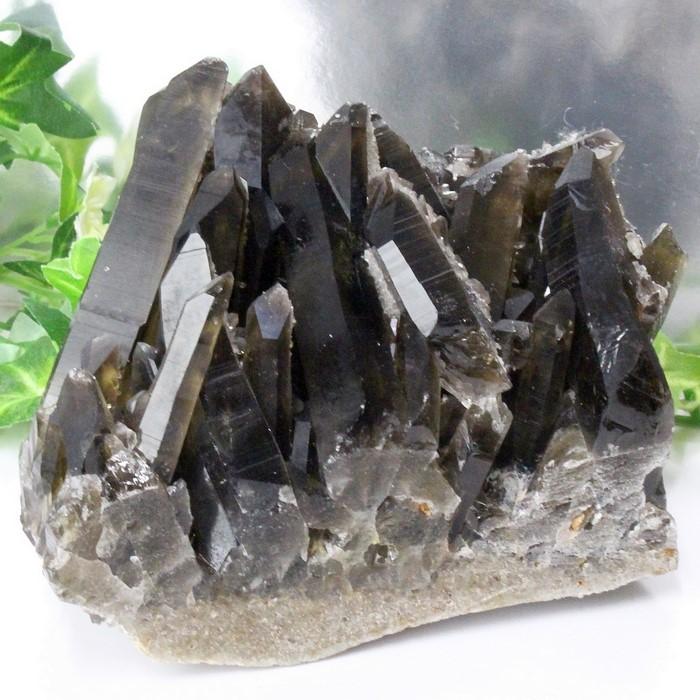 天然黒水晶クラスター天然石石インテリア