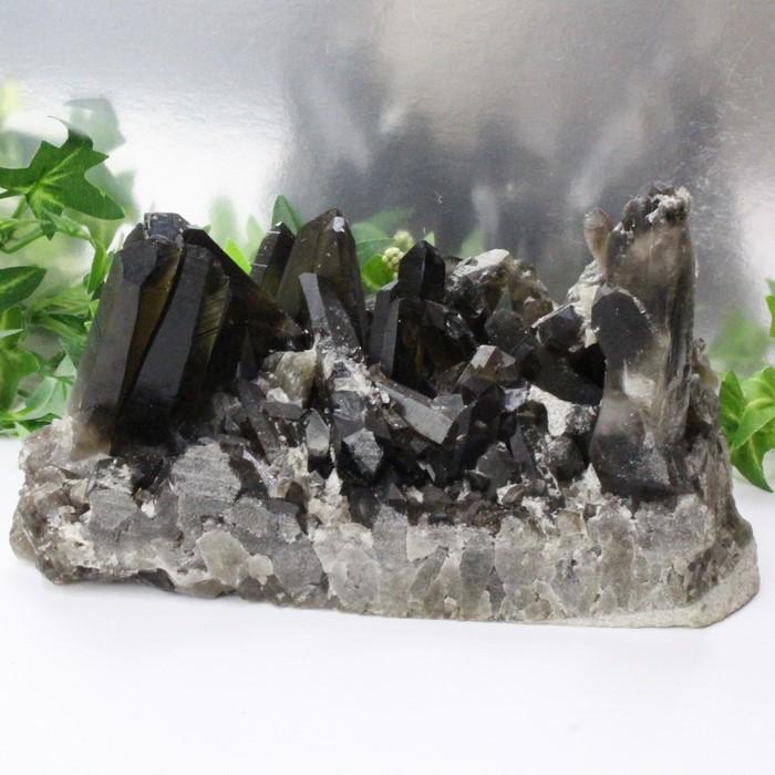 モリオン クラスター 【一点物 限定品】 黒水晶 Morion 原石 置物 石 鉱石 ラフ モリオンクラスター 浄化 魔除け 厄除け 邪気払い お守り 天然石の画像
