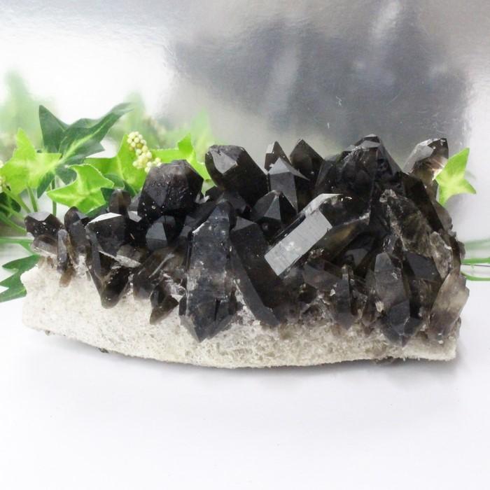 モリオン クラスター 【高品質 一点物】 黒水晶 Morion 原石 置物 石