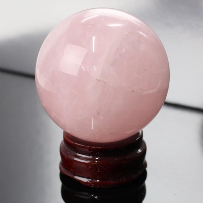 大玉 ローズクウォーツ　16mm 内径17cm ヒカル ローズクォーツ 丸玉 【大玉 68mm玉】 紅水晶 Rose Quartz ローズ