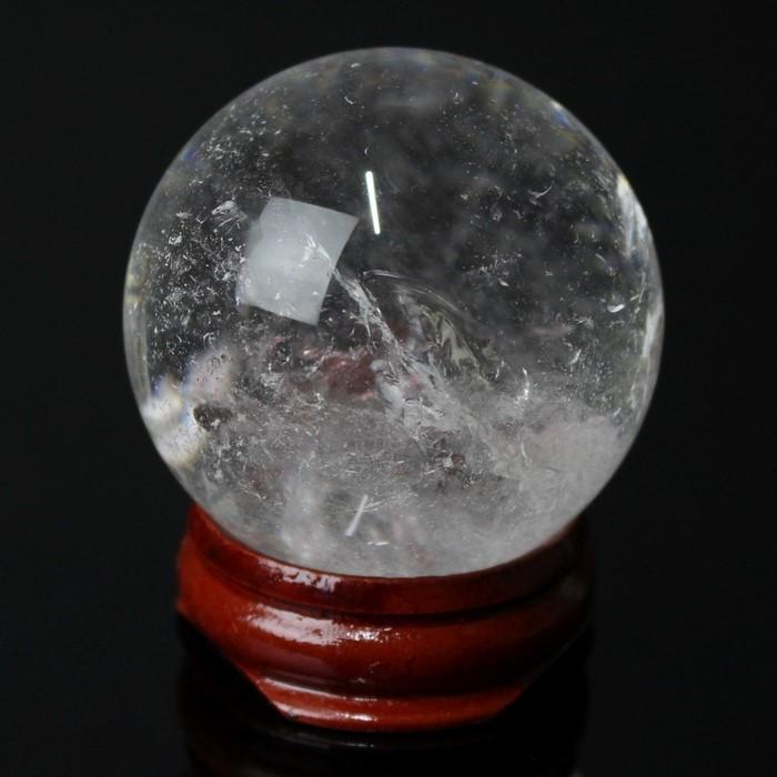 天然 水晶玉 【一点物 現物 43mm玉】 原石 球体 水晶玉 浄化用 玉 球 置物 水晶球 大玉 丸玉 浄化 天然水晶玉 クリスタル クォーツ 天然石の画像
