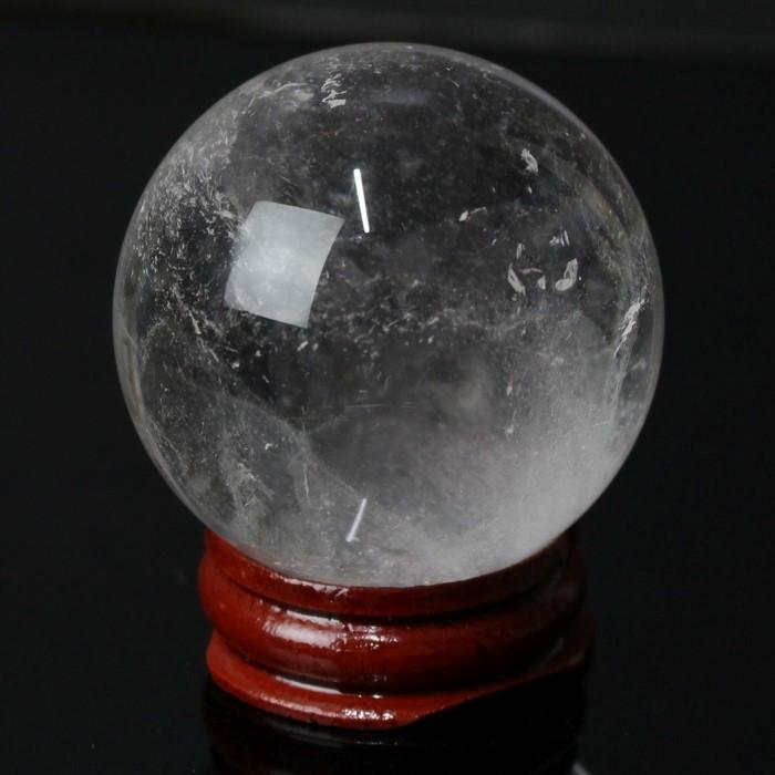 天然 水晶玉 【47mm玉】 原石 球体 水晶玉 浄化用 玉 球 置物 水晶球 大玉 丸玉 浄化 天然水晶玉 クリスタル クォーツ パワーストーン_1