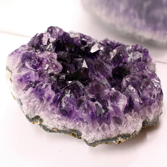 ❤️レア 帝王紫 煌めき アメジスト ドーム クラスター 天然石 A 濃紫