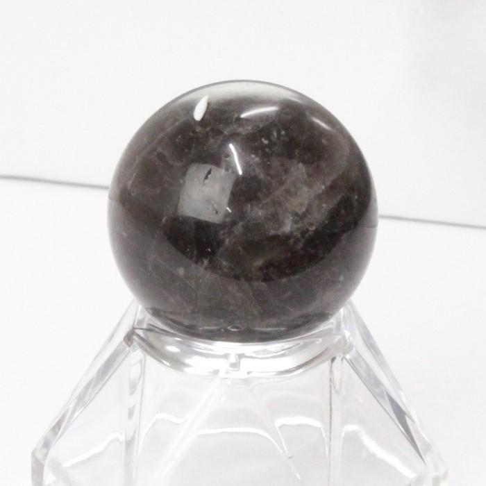 モリオン 丸玉 【28mm】 大玉 球体 水晶玉 原石 モリオン丸玉 Morion