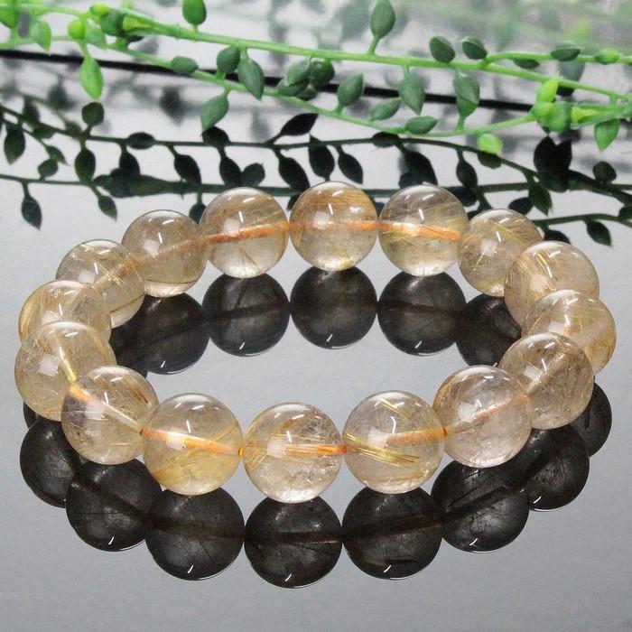 ルチルクォーツ ブレスレット ブレス 数珠 Bracelet ルチルクォーツ