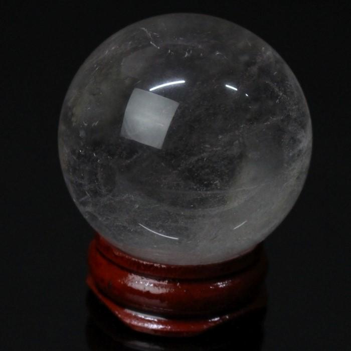 天然 水晶玉 【40mm 安心の一点物】 水晶玉 球 天然水晶玉 クリスタル Crystal 水晶 天然石｜lulu-house｜02