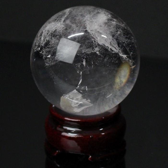 天然 水晶玉 【54mm 厳選 一点物】 大玉 原石 天然水晶玉 クリスタル 