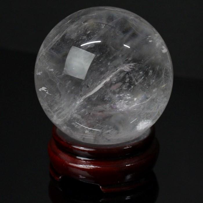 天然 水晶玉 【66mm レア 1点物】 球体 玉 球 天然水晶玉 クリスタル すいしょう Crystal 水晶 パワーストーンの画像