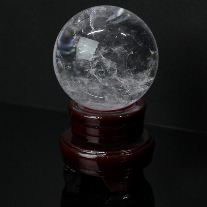 天然 水晶玉 【73mm レア 1点物】 球 天然水晶玉 天然水晶 置物 浄化 