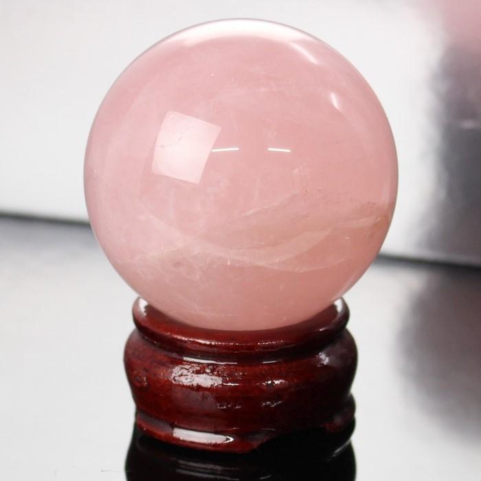 ローズクォーツ 丸玉 【60mm】 大玉 水晶玉 原石 ローズクォーツ丸玉