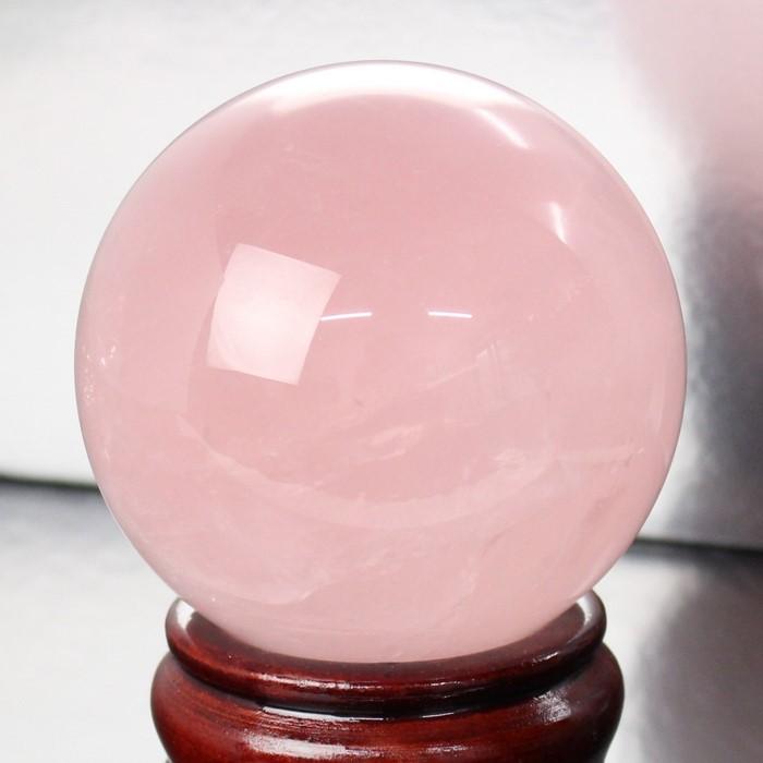 ローズクォーツ 丸玉 【69mm 一点物 現物】 大玉 球体 水晶玉 原石 ローズクォーツ丸玉  天然 一点物