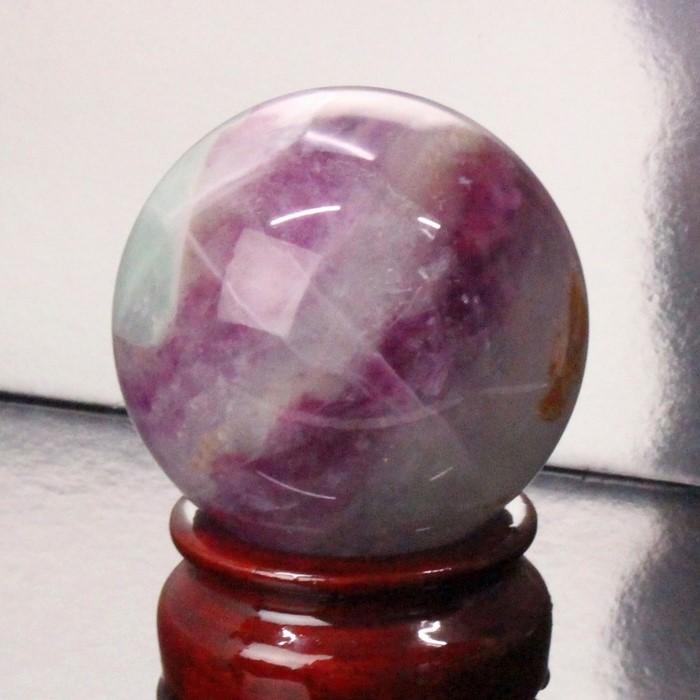 フローライト 丸玉 【49mm レア 1点物】 大玉 球体 水晶玉 原石 フロー  
