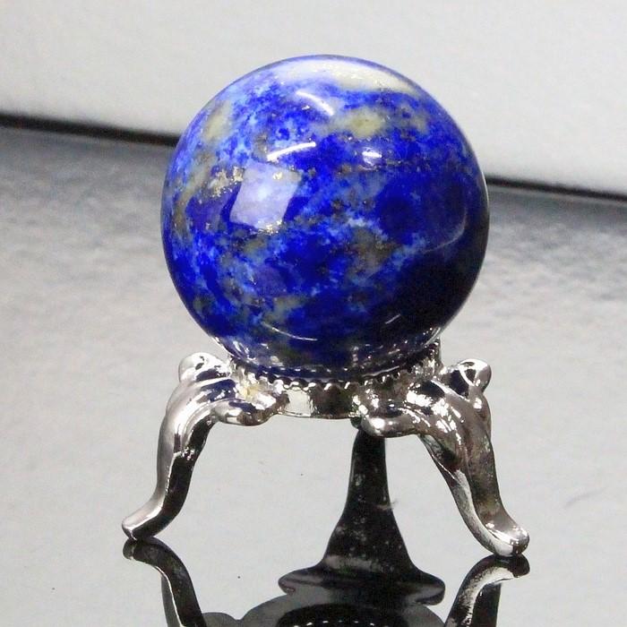 ラピスラズリ 丸玉 【24mm レア 1点物】 水晶玉 球 ラピスラズリ丸玉 魔除け 厄除け 天然 一点物の画像