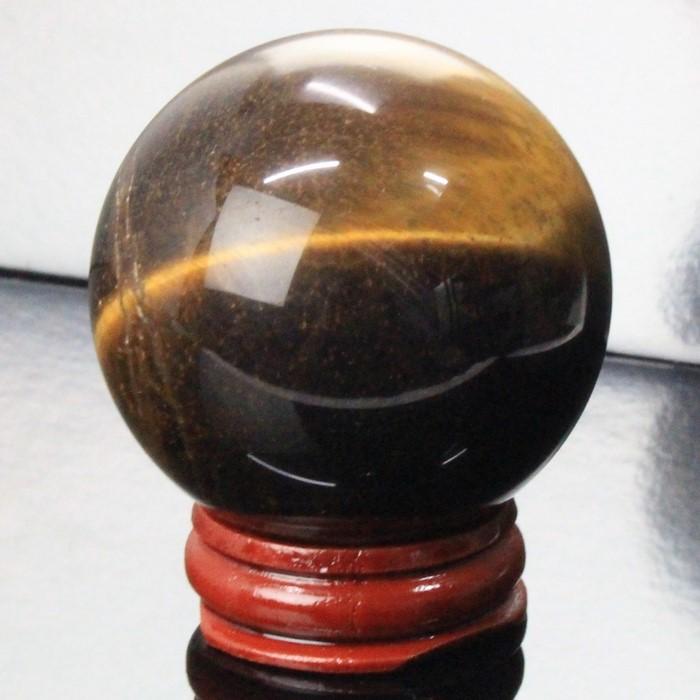 タイガーアイ 丸玉 【51mm レア 1点物】 大玉 球体 置物 水晶玉 原石