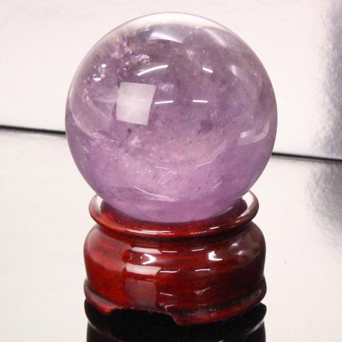 厳選一点物 46mm】 アメジスト 丸玉 大玉 球体 水晶玉 原石 アメジスト
